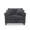 Sapphtopaz Single Lazy Sofa with Backrest Corduroy Upholstered Couches for Living Room with Armrests Comfy Couch Sofa Bed for Apartment,Bedroom - 4 of 4