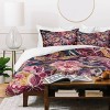 Deny Designs Megan Morris Exotic Plum Bohemian Floral Duvet Cover Bedding Set Purple - 3 of 4