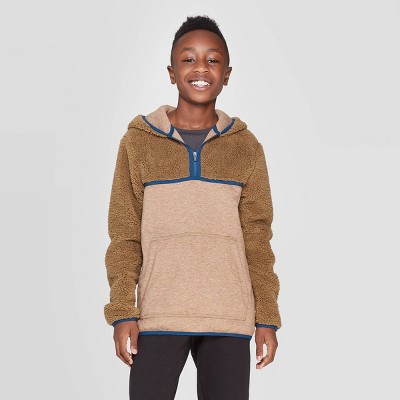 champion sherpa khaki hoodie