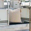 20x20 Hand Woven Ochre Striped Filled Throw Pillow by Foreside Home & Garden - 2 of 4