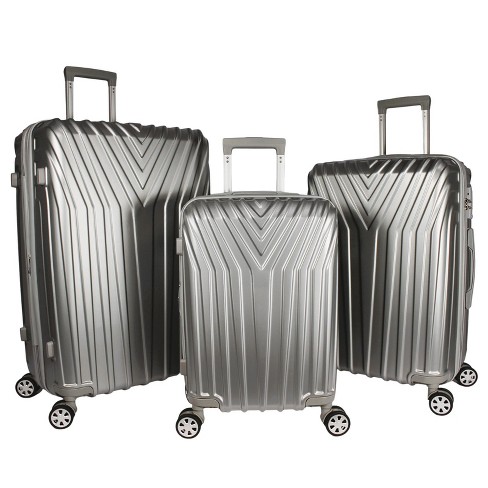 World Traveler Butterfly 4-Piece Hardside Lock Spinner Luggage Set