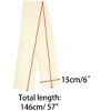 Allegra K Women's Skinny Silky Solid Color Long Scarves Waistband Neck Wraps 1 Pc - 3 of 4