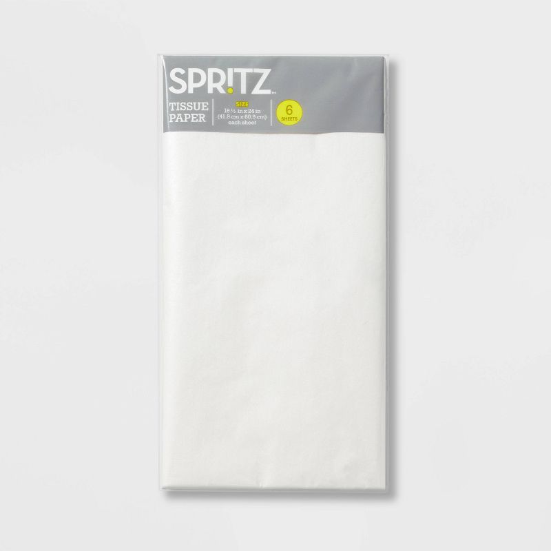 6ct Tissue Paper White - Spritz&#8482;, 3 of 4