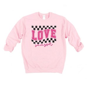 Simply Sage Market Women's Graphic Sweatshirt Love Season Distressed - 1 of 3