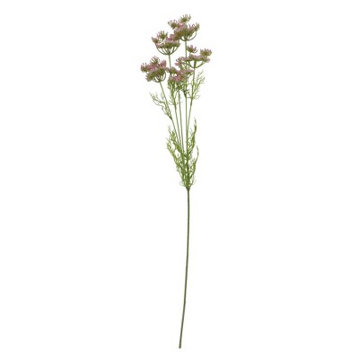 Northlight 33" Pink and White Artificial Wild Queen Lace Floral Spray