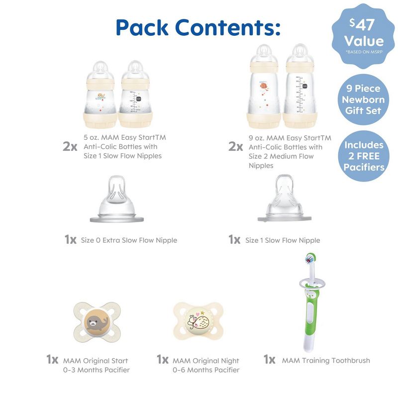 MAM Welcome Home Baby Bottle Gift Set - 9ct, 4 of 10