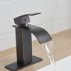 BWE Waterfall Single Handle Single Hole Low-Arc Bath Faucet Bathroom Drip-Free Vanity Sink Faucet - 4 of 4