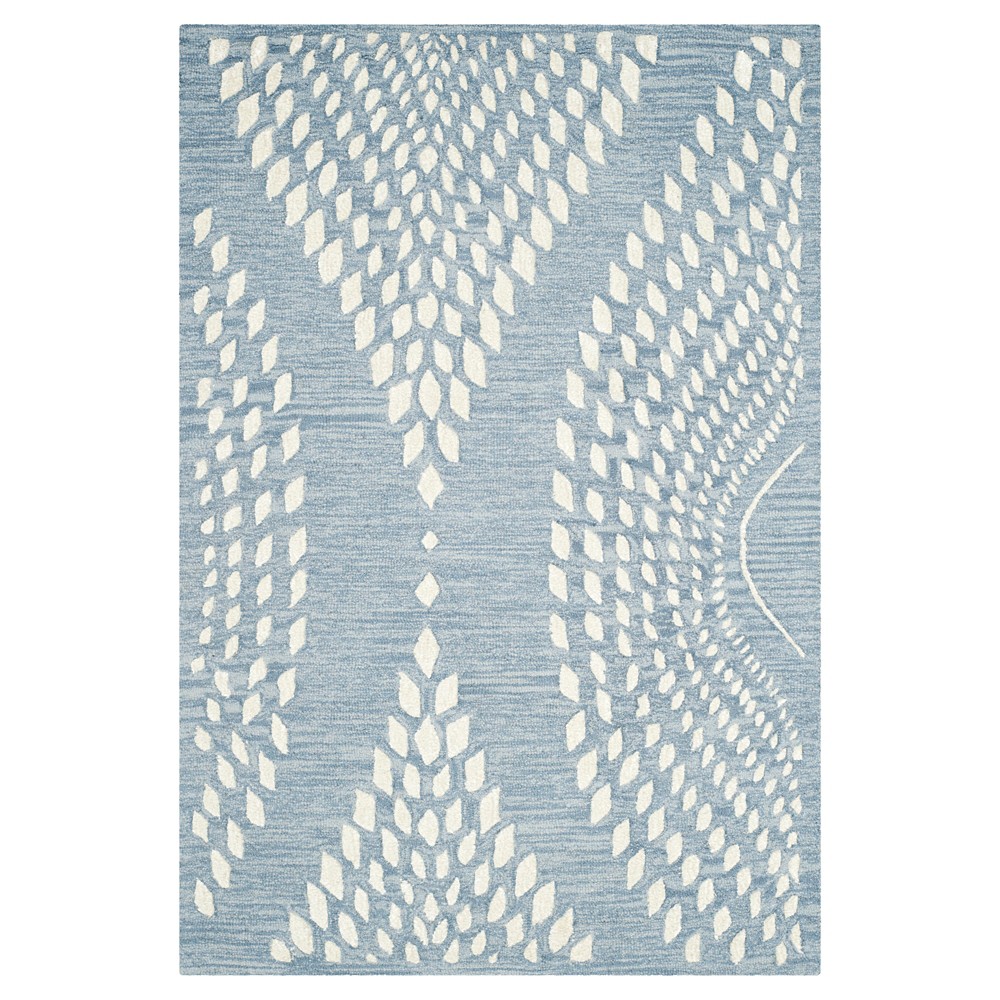 4'x6' Gerry Bella Rug Blue/Ivory - Safavieh