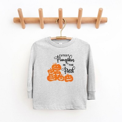 The Juniper Shop Cutest Pumpkin In The Patch Glitter Youth Long Sleeve Tee