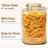 5-liter rice storage container, glass jar with airtight lid; 1.3-gallon Mason jar; large capacity storage jar with lid. - 4 of 4
