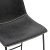 New Pacific Direct Vesta KD PU Counter Stool, (Set of 2) - 3 of 4