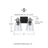 Capital Lighting Fenton 2 - Light Vanity in  Black Iron - 4 of 4