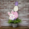 Round Top Collection 30.0 Inch Party Bunny Yard Stake Rabbit Easter Decorative Garden Stakes - 2 of 3