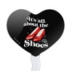 The Wizard of Oz All About the Shoes Heart Love Cupcake Picks Toppers Decoration Set of 6 - 2 of 4