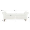 Nicbex 63" Storage Bench Multifunctional Upholstered Storage Bench with Armrests for Entryway Bedroom - 4 of 4