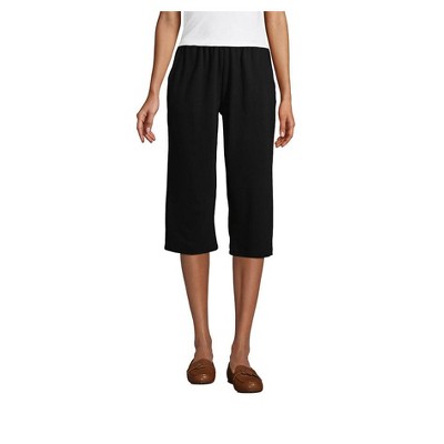 women's elastic waist capris