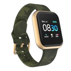 iTouch Air 3 Smartwatch: Gold Case with Green Camo Strap - 1 of 3