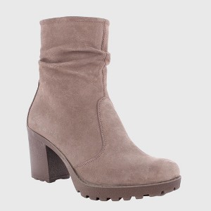 Bianca Made in Italy Womens Suede Slouchy Ankle Boots by Alpine Swiss - 1 of 4