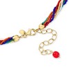 Ross-Simons Italian Multicolored Murano Glass Millefiori Multi-Strand Necklace With 18kt Gold Over Sterling Size 18 - 3 of 4