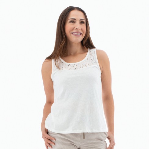 Aventura Clothing Women's Seychelle Scoop Neck Tank Top - White, Size ...