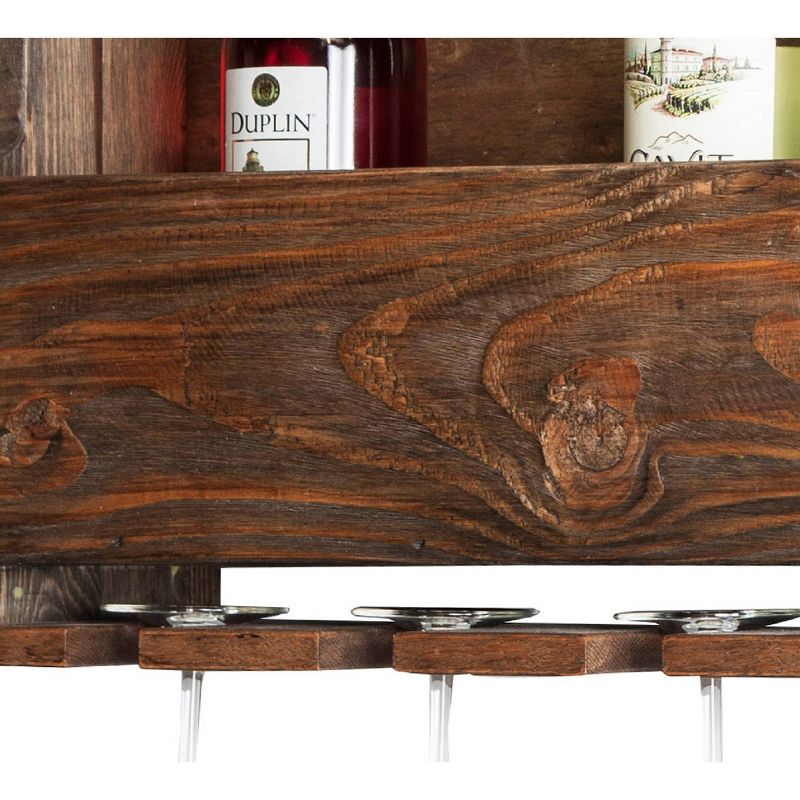 36&#34; Wine Rack Hardwood Brown - Alaterre Furniture, 5 of 7
