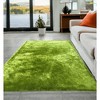 HomeRoots 5' X 7' Lime Green Shag Hand Tufted Area Rug - 2 of 4