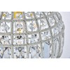 Elegant Lighting Olivia Collection Pendant D:12in H:17in Lt:1 French Gold Finish (Royal Cut Crystals) - 2 of 4