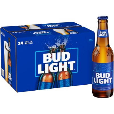 Bud Light Beer - 24pk 12 Fl Oz Bottles : Target