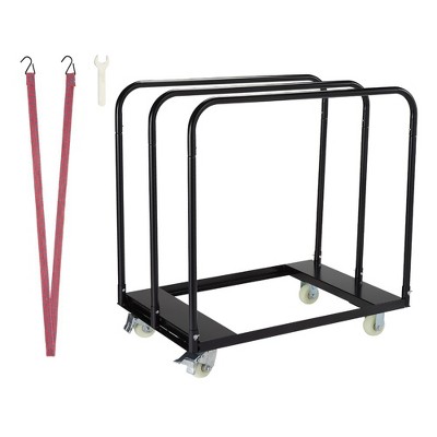 Drywall Cart Steel Panel Truck, Heavy Duty Flatbed Dolly Carts with Wheels, Table Cart with 1500 Lbs Capacity Utility Tool Cart