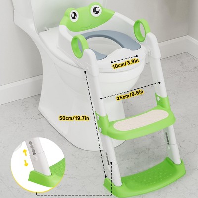 Potty Training Seat with Step Stool Ladder, Potty Training Toilet for Kids Boys Girls Toddlers, Potty Sea