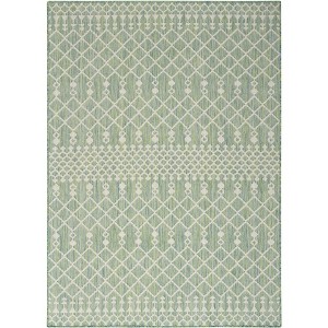Nourison Positano Moroccan Trellis Flatweave Outdoor Rug - 1 of 4