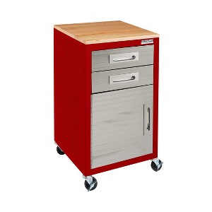 Seville Classics UltraHD 2-Drawer Rolling Cabinet, 20" x 18" x 34.7" - 1 of 4