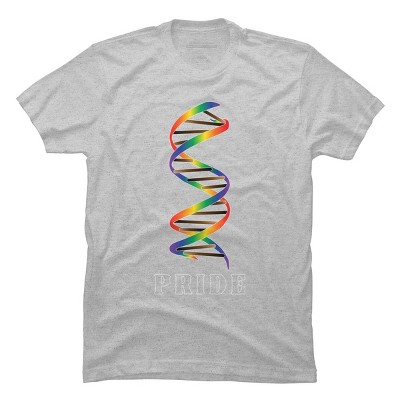 Adult Design By Humans DNA Rainbow Pride By T-Shirt