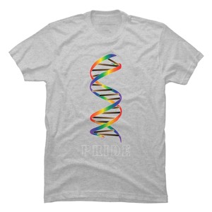 Adult Design By Humans DNA Rainbow Pride By T-Shirt - 1 of 2