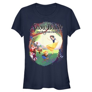 Juniors Womens Snow White and the Seven Dwarves Dance Scene T-Shirt - 1 of 3