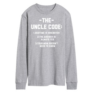 Men's - Instant Message - The Uncle Code Long Sleeve Graphic T-Shirt - 1 of 4