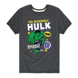 Boys' - Marvel - Hulk Sticker Collage Short Sleeve Graphic T-Shirt - 1 of 4