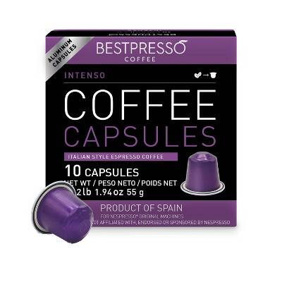 Nespresso Original Freddo Intenso Capsules Dark Roast - 50ct : Target