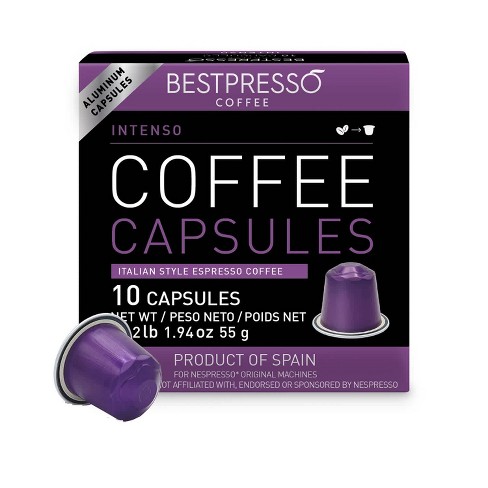 Barista Moments - Strong Espresso Pods for Nespresso Original Machines. 20 Pods, Dark Roast, Intensity 9 - Nespresso Compatible Coffee Capsules