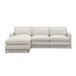 Ellsworth Left Chaise Sectional Sofa White - New Heights