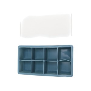 Unique Bargains 8-Cavity Large Ice Tray with Lid Square Hand Wash Only 8.46"x4.53"x1.97" 1 Pcs - 1 of 3