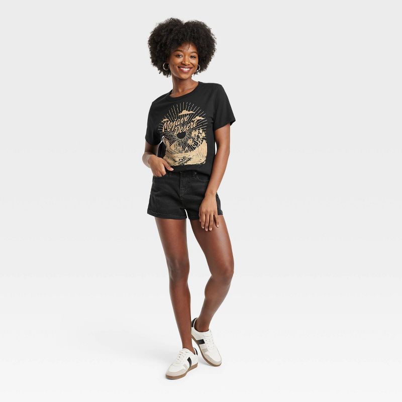 Women's Mojave Desert Short Sleeve Graphic T-Shirt - Black, 3 of 6