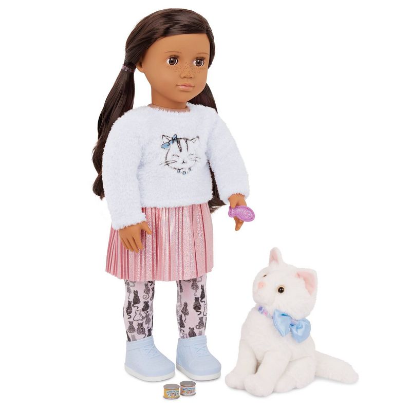 Our Generation Carlina &#38; Opal 18&#34; Doll &#38; Pet Cat Set, 3 of 7
