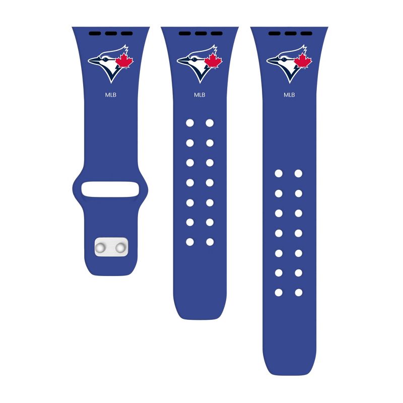 MLB Toronto Blue Jays Apple Watch Compatible Silicone Band - Blue, 2 of 4