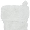 Northlight 19" White Plush Christmas Stocking - 4 of 4