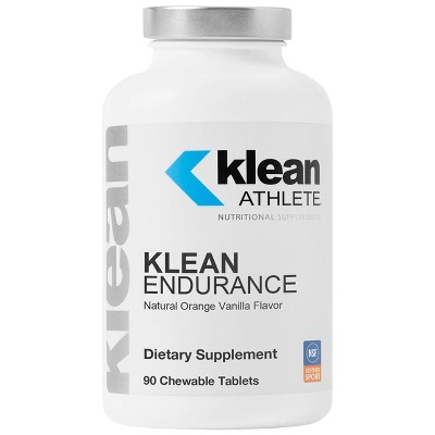 Klean Athlete Klean Endurance - D-Ribose to Restore Energy  - NSF Certified for Sport - Natural Orange Vanilla Flavor - 90 Chewable Tablets