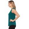 Rekucci Women's Soft Jersey Knit Sleeveless Tank Top – Casual & Versatile Everyday Wear - 2 of 3