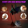 Yescom 9Ft Animatronics Flying Witch Hovering Broom Animated Halloween Outdoor Decoration Motion Activated AC 110-240V 2025 Party Outdoor Decor - 2 of 4