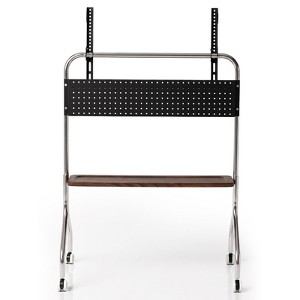 Karl Home Rolling TV Stand with Pegboard Storage for 42inch