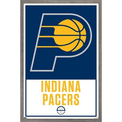 Trends International NBA Indiana Pacers - Logo 21 Framed Wall Poster Prints